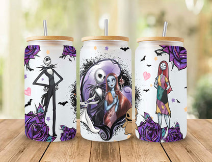 Scary Movie Nightmare Tumbler Wrap, 16oz Can Glass 1 - Vartdigitals