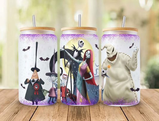 Scary Movie Nightmare Tumbler Wrap, 16oz Can Glass 13 - Vartdigitals