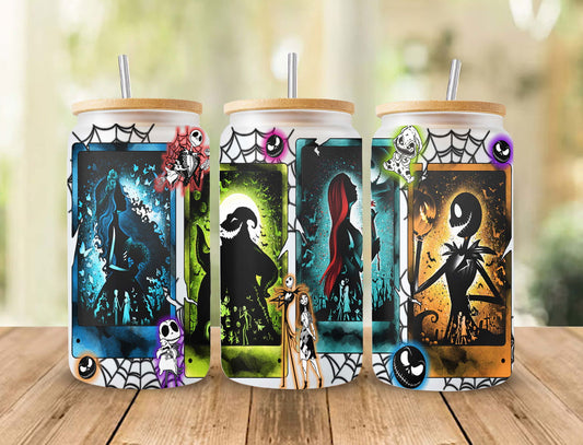 Scary Movie Nightmare Tumbler Wrap, 16oz Can Glass 32 - Vartdigitals