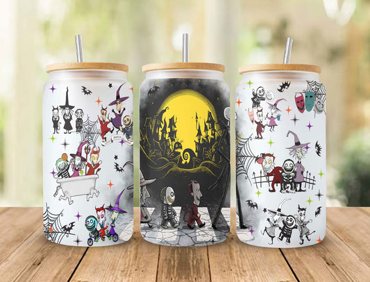 Scary Movie Nightmare Tumbler Wrap, 16oz Can Glass 34 - Vartdigitals