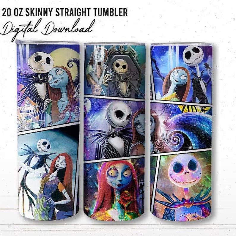 Scary Tumbler Wrap, Halloween Tumbler, JS Full Tumbler Wrap 1 - Vartdigitals