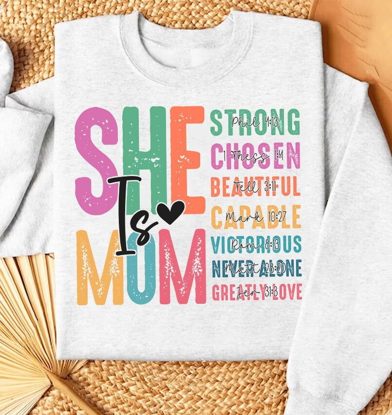 She is Mom PNG, Retro Mother PNG - Vartdigitals