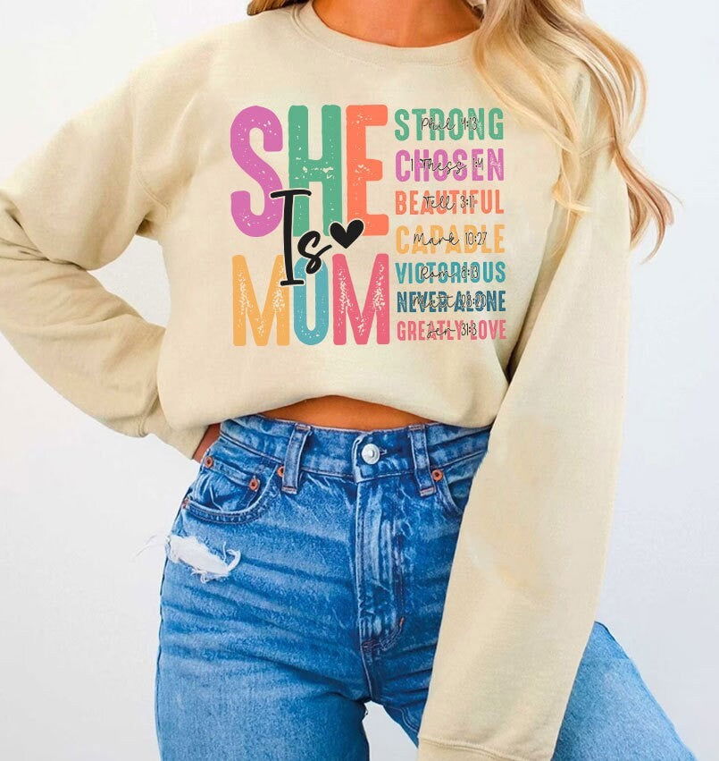 She is Mom PNG, Retro Mother PNG - Vartdigitals