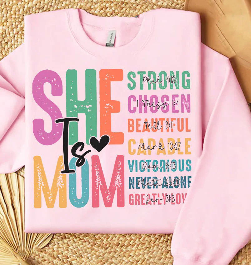 She is Mom PNG, Retro Mother PNG - Vartdigitals