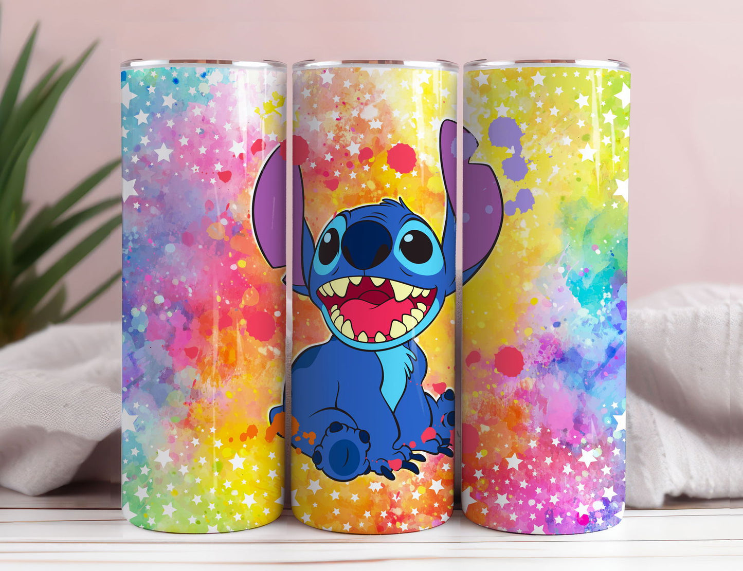 ST Color Splash Tumbler PNG, 20oz Skinny Tumbler Wrap 4 - Vartdigitals