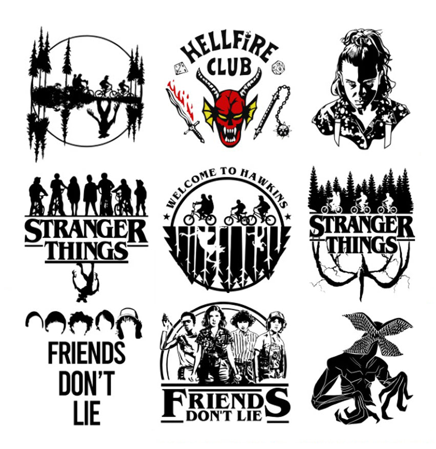 Stranger Things SVG, Files for Cricut Silhouette, Cut Files, - Vartdigitals