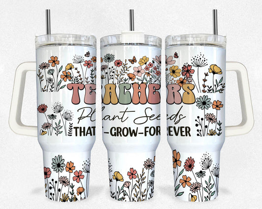 Teacher 40oz Tumbler, 40oz Tumbler Wrap, quencher tumbler 5 - Vartdigitals