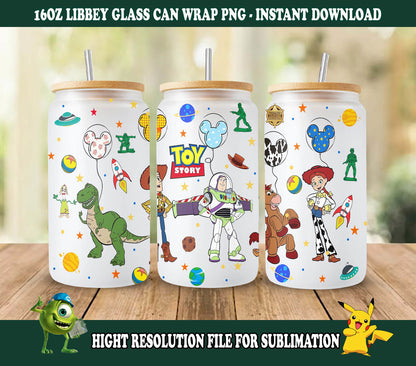 Tumbler Wrap, 16oz Glass Can Wrap, Libbey Can Glass 1 - Vartdigitals