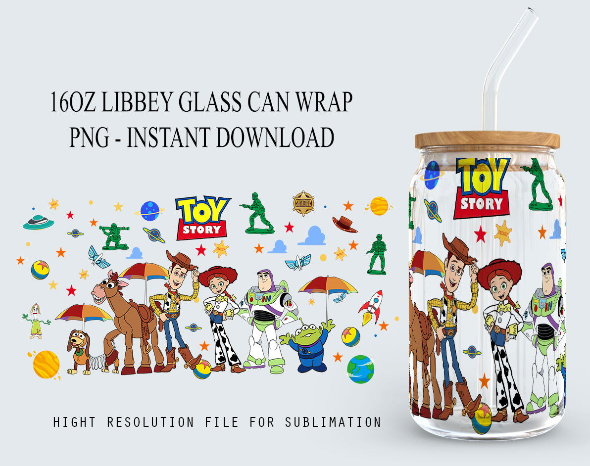 Tumbler Wrap, 16oz Glass Can Wrap, Libbey Can Glass 3 - Vartdigitals