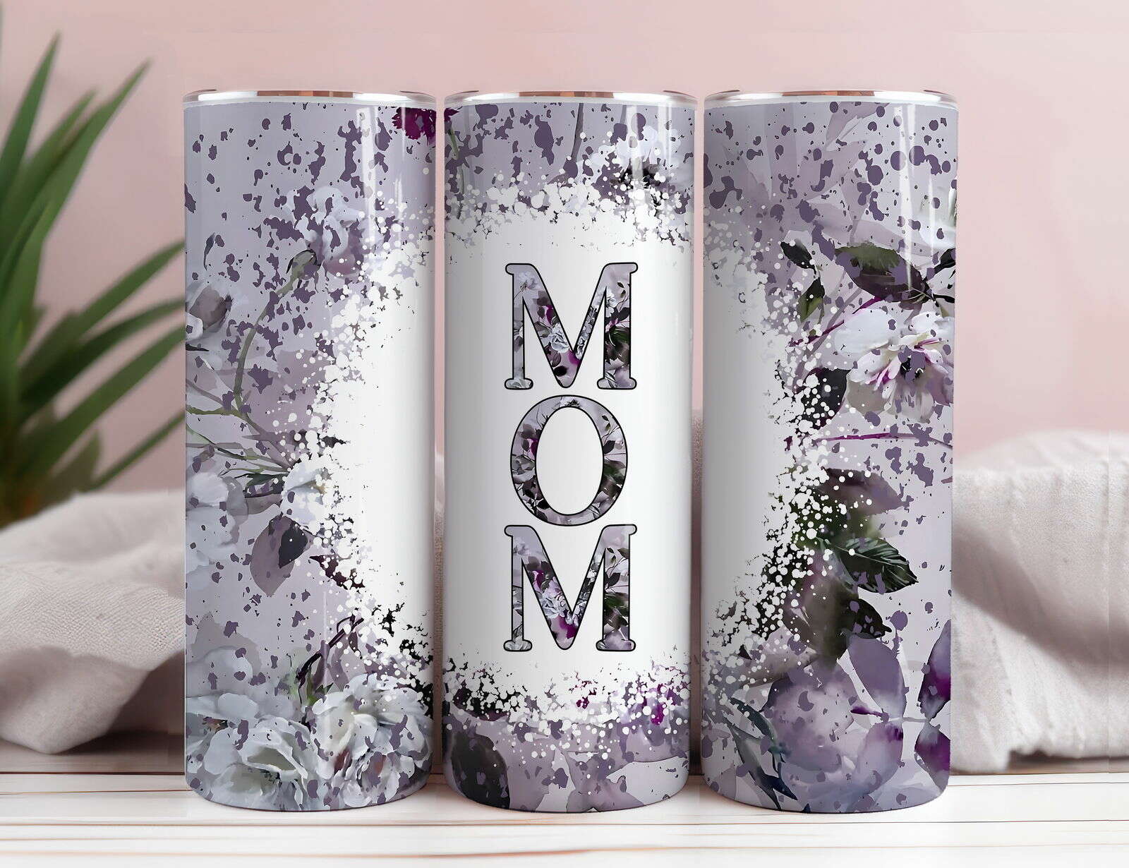 Retro Mama 20oz Skinny Tumbler Wrap, Sublimation Design