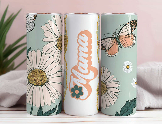 Retro Mama 20oz Sublimation Tumbler Design