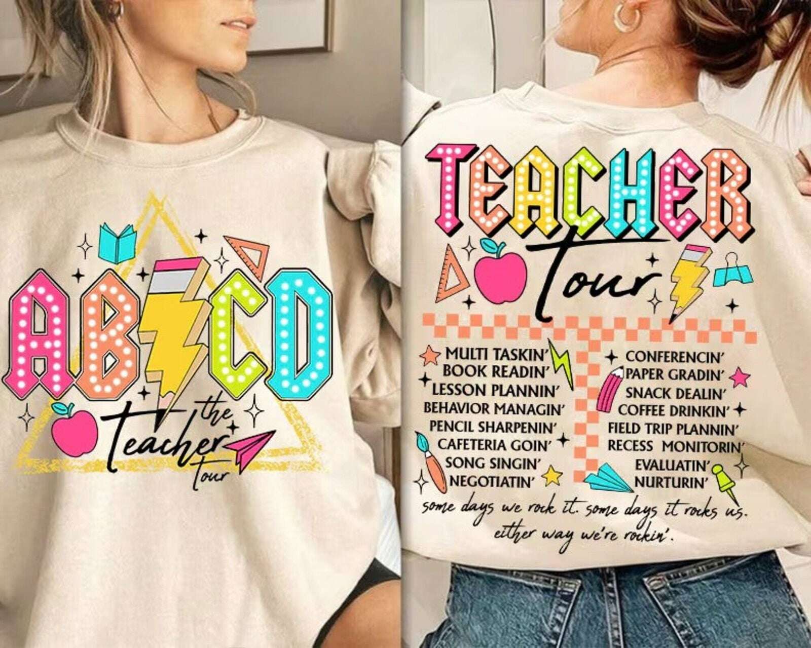 Retro Teacher Png, ABCD Teacher Tour Png – Galafile