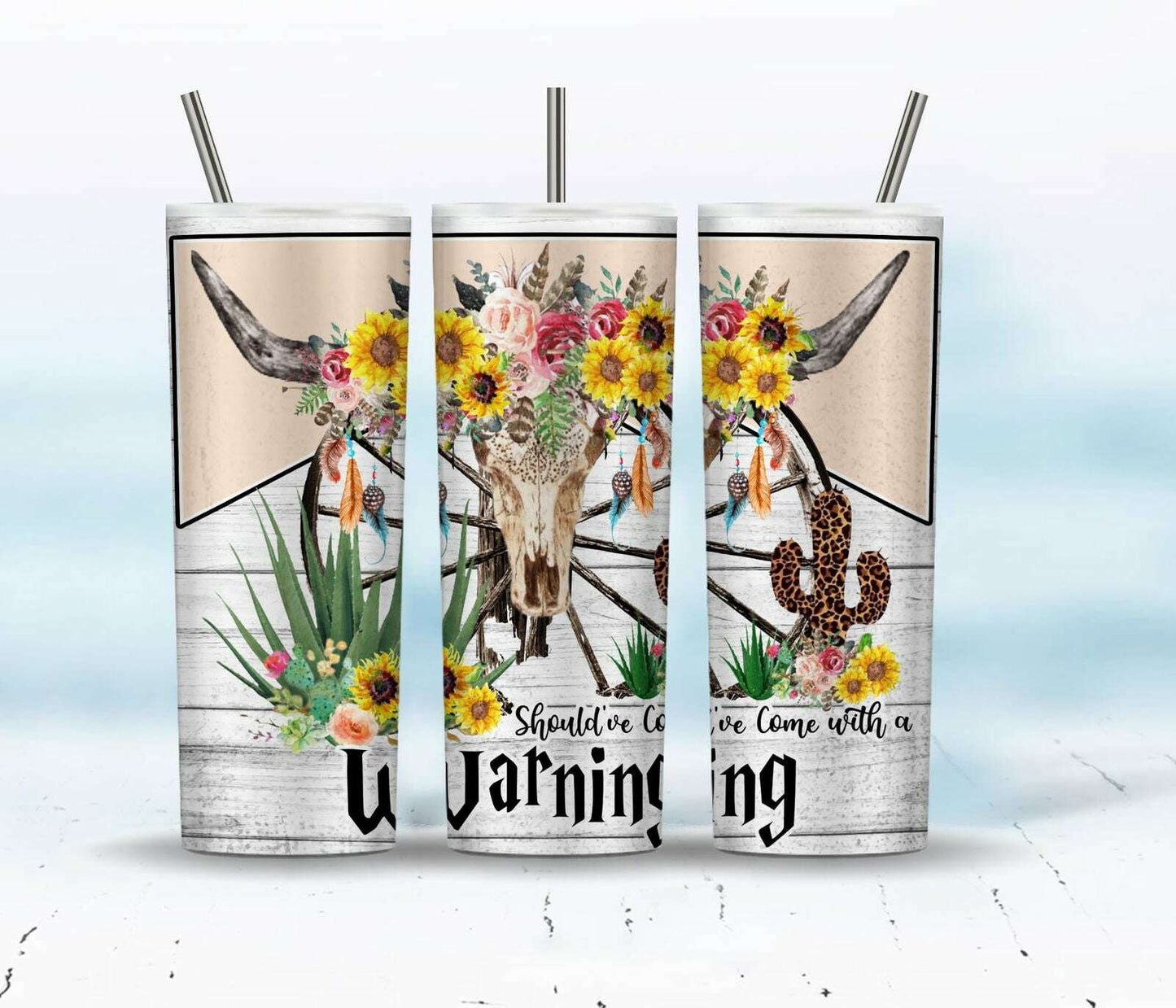 Should've Come With A Warning 20oz Tumbler Sublimation