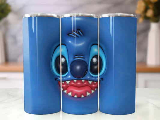 ST 3D Inflated Tumbler, Inflated 3D Stitch Tumbler Wrap 1