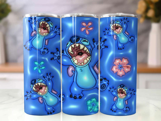ST 3D Inflated Tumbler, Inflated 3D Stitch Tumbler Wrap 11