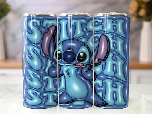 ST 3D Inflated Tumbler, Inflated 3D Stitch Tumbler Wrap 12
