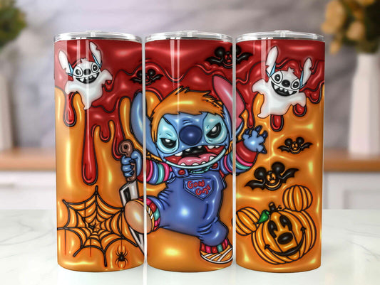 ST 3D Inflated Tumbler, Inflated 3D Stitch Tumbler Wrap 15