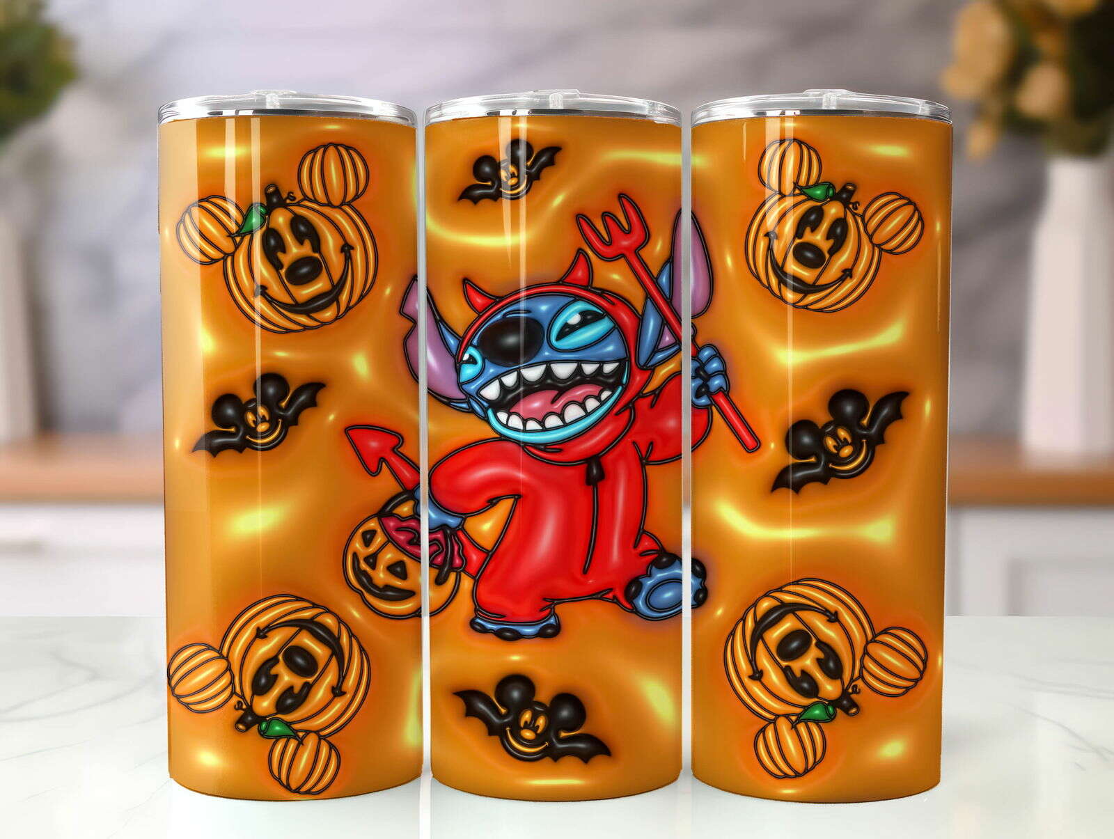 ST 3D Inflated Tumbler, Inflated 3D Stitch Tumbler Wrap 16