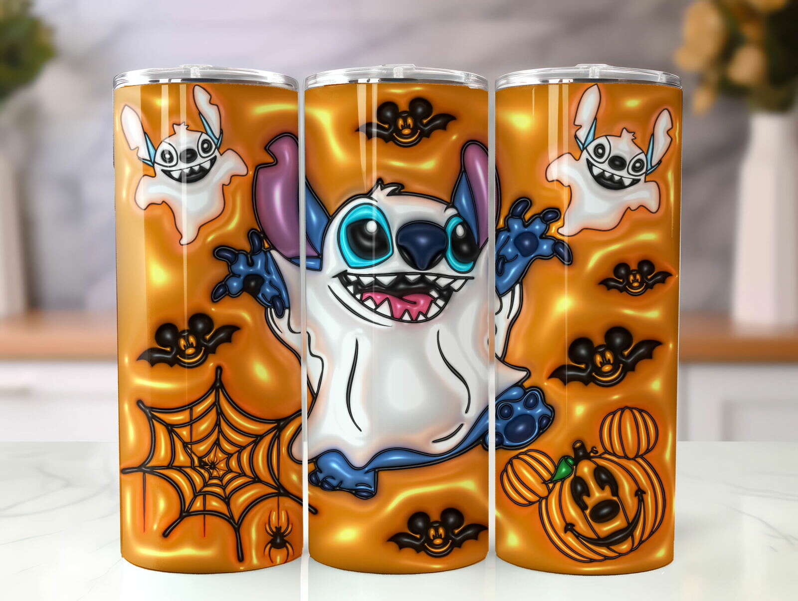 ST 3D Inflated Tumbler, Inflated 3D Stitch Tumbler Wrap 24