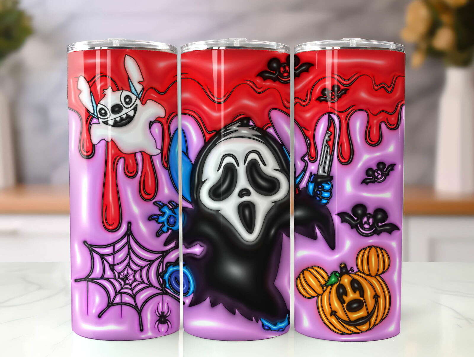 ST 3D Inflated Tumbler, Inflated 3D Stitch Tumbler Wrap 26