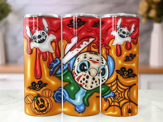 ST 3D Inflated Tumbler, Inflated 3D Stitch Tumbler Wrap 27
