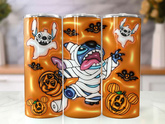 ST 3D Inflated Tumbler, Inflated 3D Stitch Tumbler Wrap 32