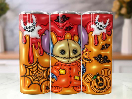 ST 3D Inflated Tumbler, Inflated 3D Stitch Tumbler Wrap 34