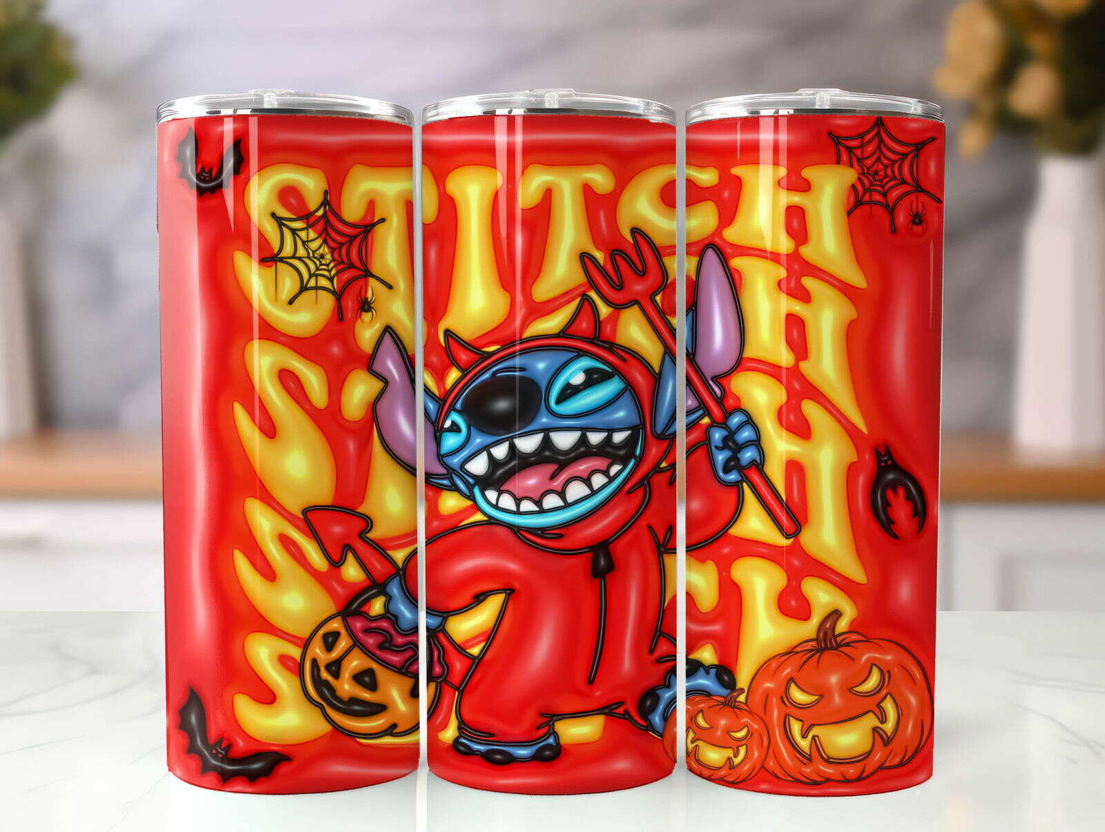 ST 3D Inflated Tumbler, Inflated 3D Stitch Tumbler Wrap 36