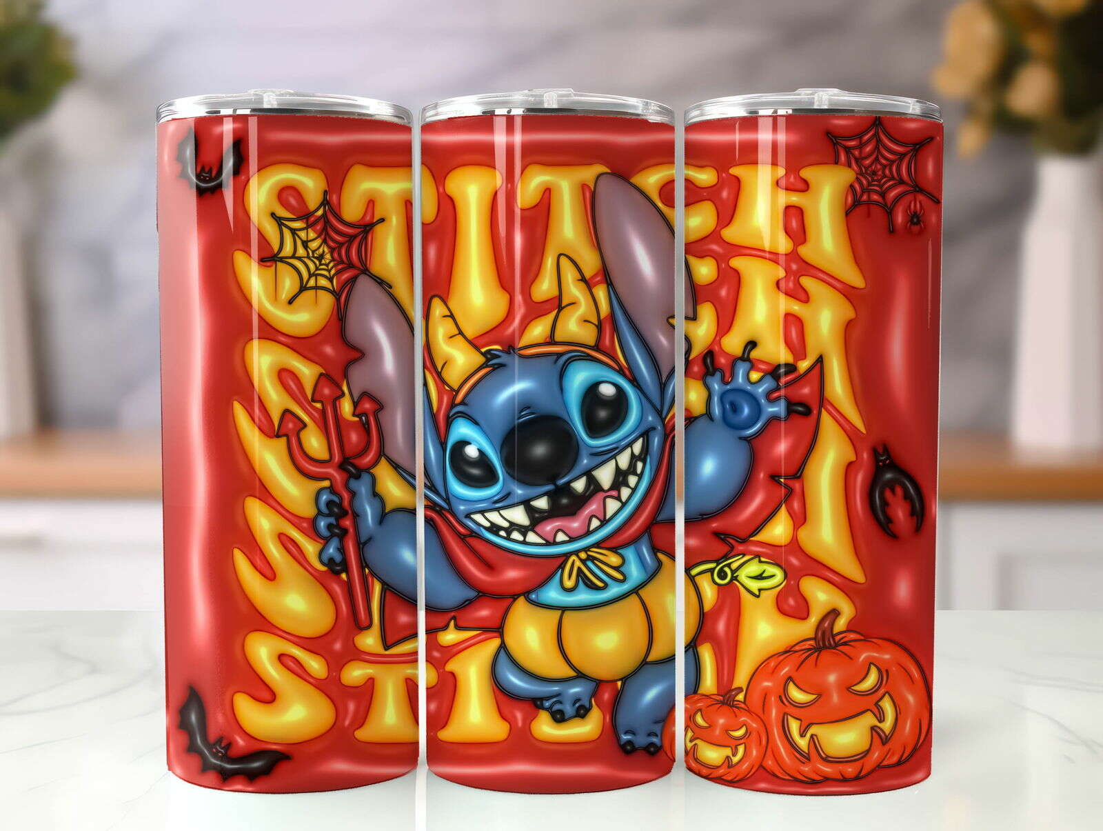 ST 3D Inflated Tumbler, Inflated 3D Stitch Tumbler Wrap 37