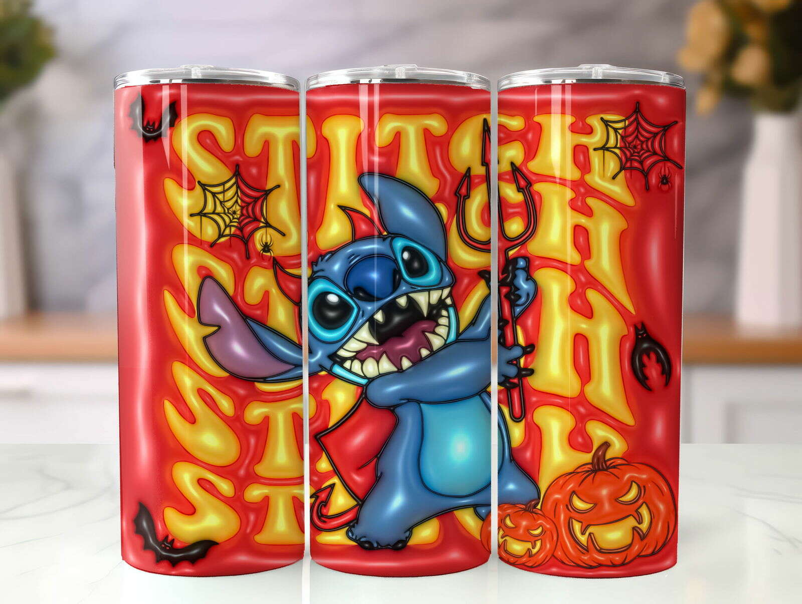 ST 3D Inflated Tumbler, Inflated 3D Stitch Tumbler Wrap 38