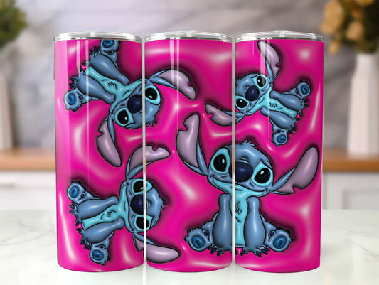 ST 3D Inflated Tumbler, Inflated 3D Stitch Tumbler Wrap 4