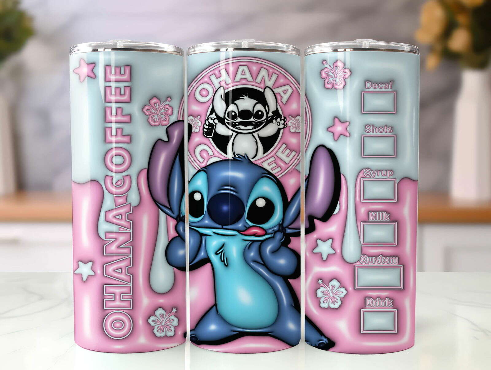 ST 3D Inflated Tumbler, Inflated 3D Stitch Tumbler Wrap 42