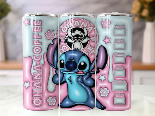 ST 3D Inflated Tumbler, Inflated 3D Stitch Tumbler Wrap 42